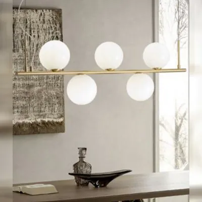 Lampada a sospensione Collezione esclusiva Talis 01-1635 redo sospesione 5 luci oro satinato stile Moderno in offerta