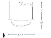 Lampada a sospensione Dal 4036/sg Italamp, ribasso esclusivo!