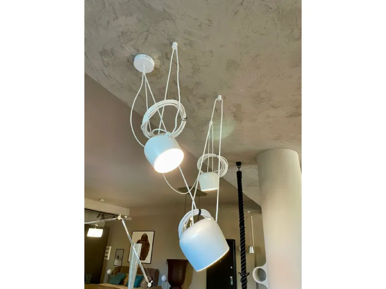 A sospensione in metallo Flos aim nero Flos in Offerta Outlet