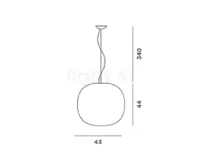 Lampada Foscarini Gem sospensione bianco a PREZZI OUTLET