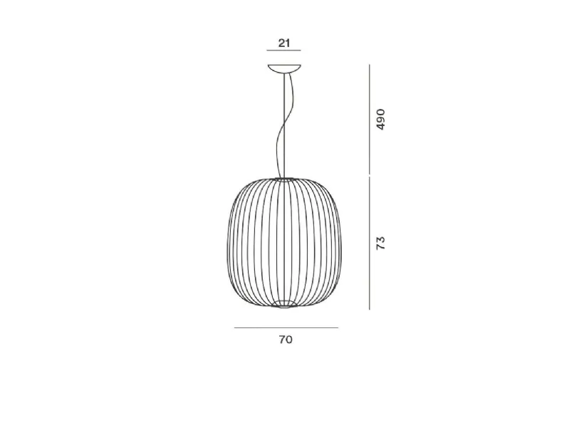 Lampada a sospensione Spokes 2 large dimmerabile  Foscarini in Offerta Outlet 