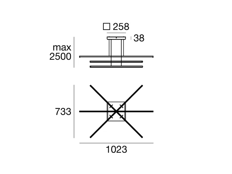 Lampada Linea light 8206 straight p3  a PREZZI OUTLET