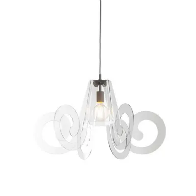 Lampada Ricciolo piccolo trasparente 120063 Emporium in OFFERTA OUTLET