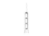 Lampada a sospensione in cristallo Noctambule suspension 3 low cylinder and cone Flos in Offerta Outlet