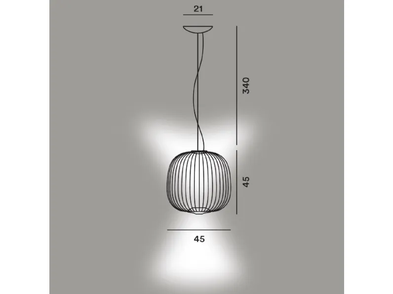Lampada a sospensione Spokes 2 Foscarini in Offerta Outlet 