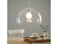 Lampada a sospensione Kartell Small fly Trasparente con forte sconto