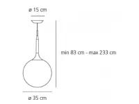 A sospensione Collezione esclusiva Castore 35 artemide Bianco a prezzi outlet