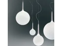 Lampada a sospensione in vetro Castore da 25 artemide  Artemide a prezzo Outlet