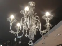 Lampadario a sospensione in vetro di murano di Barovien & toso in offerta