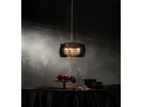 Lampada a sospensione in vetro Sogno Stones in Offerta Outlet