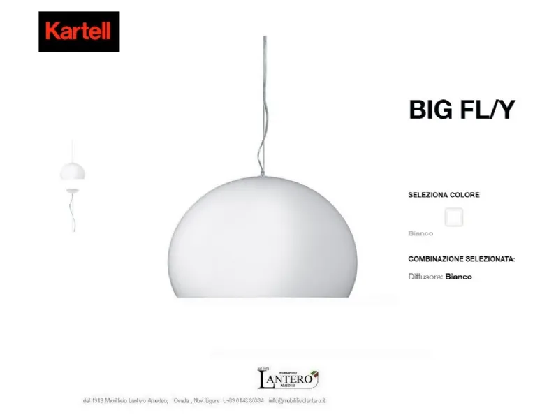 Lampada a sospensione stile Design Big fly lampada a sospensione kartell Kartell scontato
