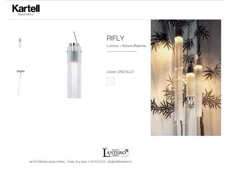 A sospensione Kartell, lampade a sospensione led rifly stile Design a prezzi convenienti
