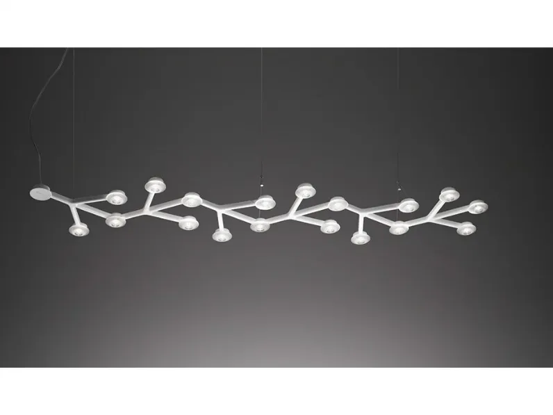 A sospensione Collezione esclusiva Led net line 125 45w  artemide Bianco a prezzi outlet