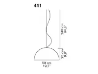 Lampada a sospensione Sonora 411 O-luce in Offerta Outlet 