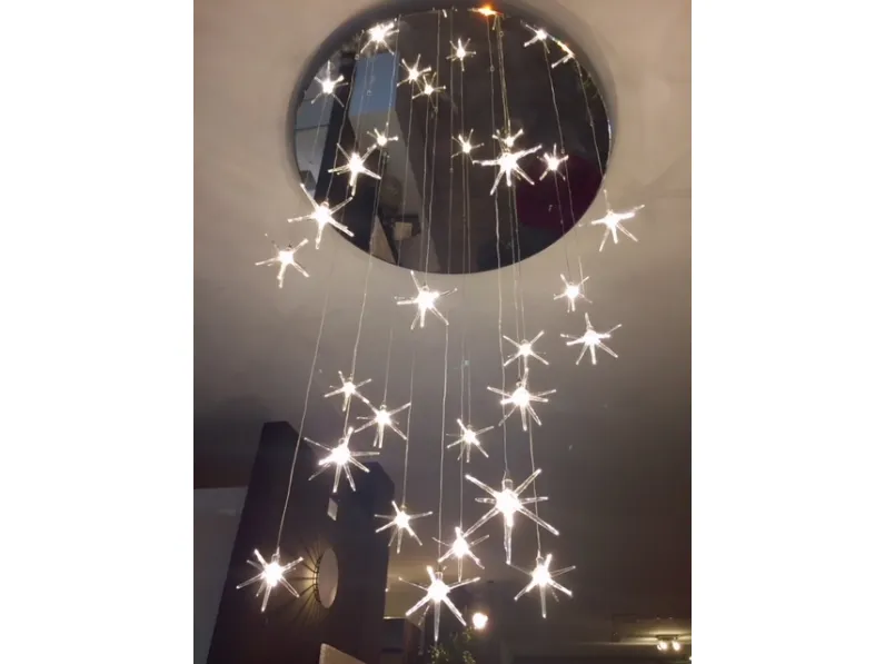 Lampada a sospensione stile Design Stelline lampadario sospensione Reflex con forte sconto