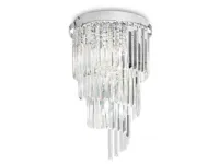 Offerta lampada a sospensione Ideal lux Carlton 168920 8 luci. Trasparente. Acquista ora!