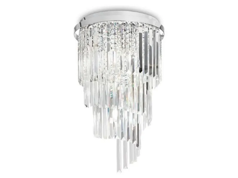 Offerta lampada a sospensione Ideal lux Carlton 168920 8 luci. Trasparente. Acquista ora!