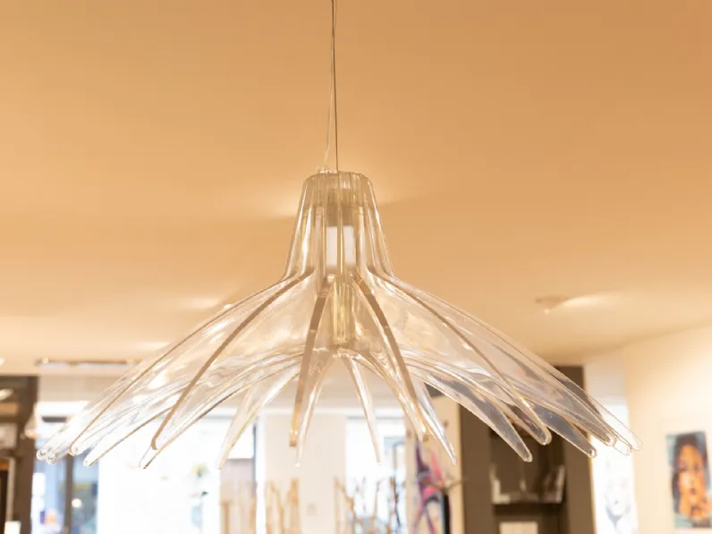 Lampada Lampadario trasparente  Artigianale in OFFERTA OUTLET