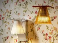 Lampada a sospensione stile Design Light air sospensione sculturata ambra Kartell a prezzi convenienti