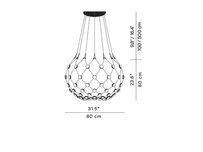 Outlet: Lampada Mesh Luceplan d86npi a prezzo scontato!