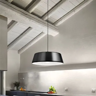 Lampada a sospensione in metallo Blanca  nero  gea luce Collezione esclusiva a prezzo scontato