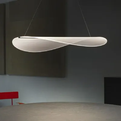 Lampada a sospensione Stilnovo Diphy 8173  led 48w dimmerabile Trasparente a prezzi outlet