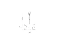 A sospensione stile Moderna Folio silver linea zero Collezione esclusiva a prezzi outlet