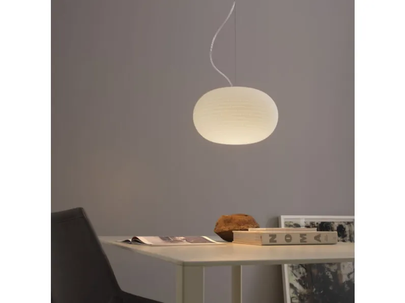 Lampada a sospensione stile Moderno Fontana arte bianca grande Fontana arte a prezzi convenienti