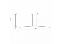 Lampada a sospensione stile Moderno Lama 7106 Linea light in offerta outlet