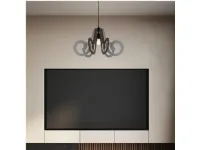 Lampada a sospensione stile Moderno Ricciolo piccolo fume' 120063 Emporium a prezzi outlet