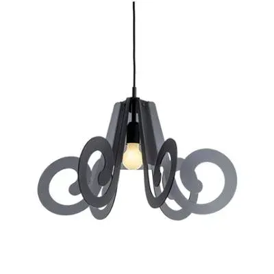 Lampada a sospensione stile Moderno Ricciolo piccolo fume' 120063 Emporium in saldo