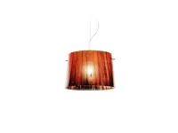 Lampada a sospensione in altro Woody arancio Slamp a prezzo Outlet