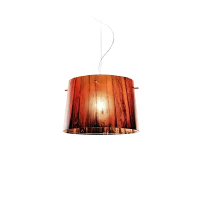 Lampada a sospensione in altro Woody arancio Slamp a prezzo Outlet