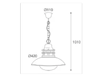 Lampada a sospensione in altro Serie vanua  moretti luce Artigianale a prezzo Outlet