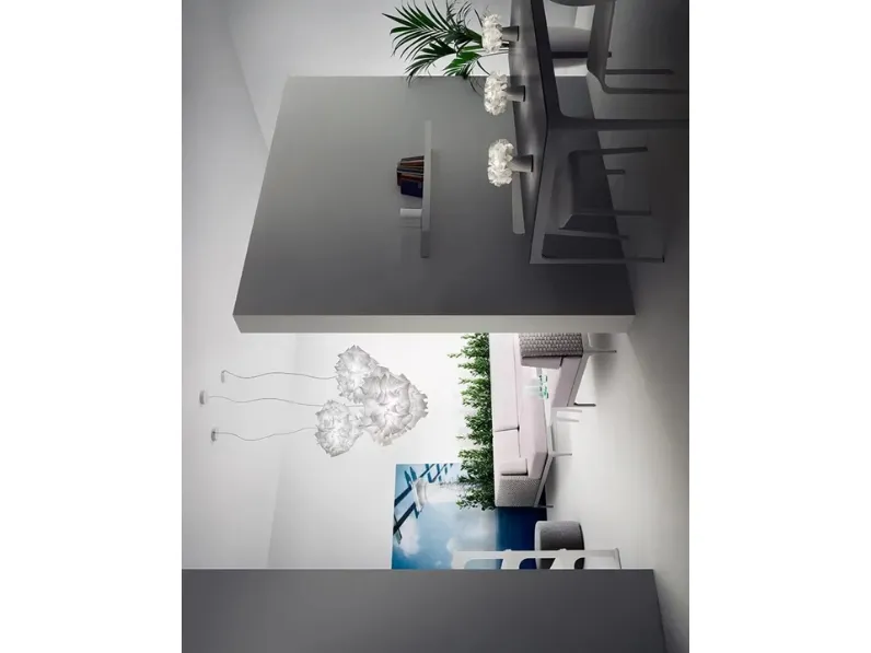 A sospensione stile Moderna Veli couture 2xe27 diametro 42 cm Slamp scontato