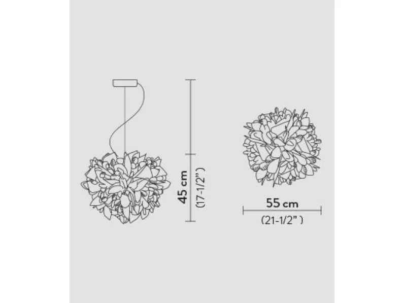 Lampada a sospensione Veli suspension large foliage  Slamp a prezzo scontato 