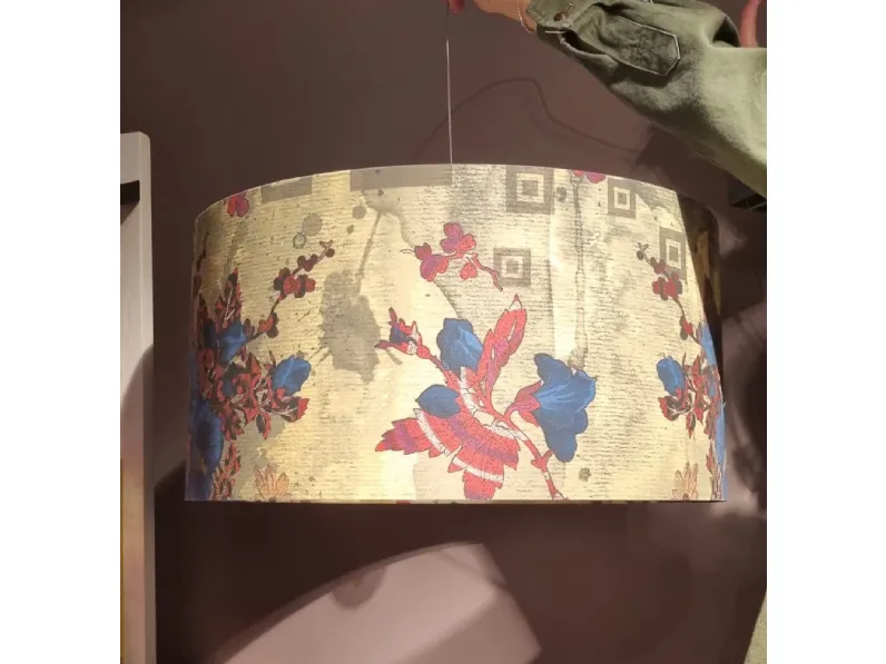 Lampada a sospensione in tessuto Fiori Arcom a prezzo scontato