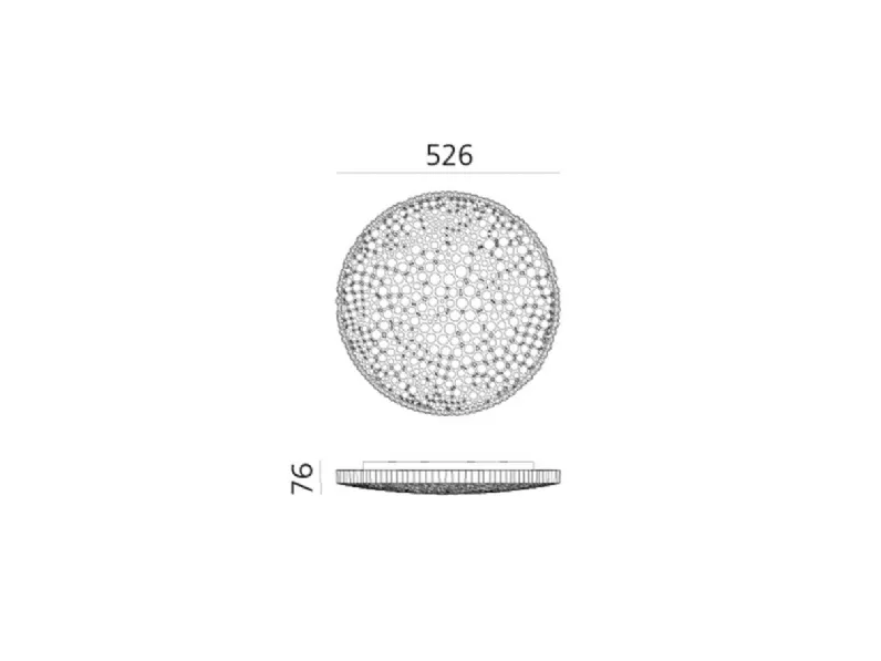 Lampada da soffitto Artemide Calipso in Offerta Outlet.