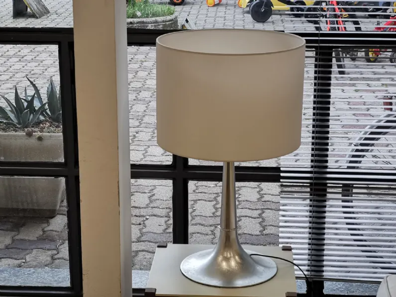 Lampada Artigianale Lampada argento e bianco a PREZZI OUTLET