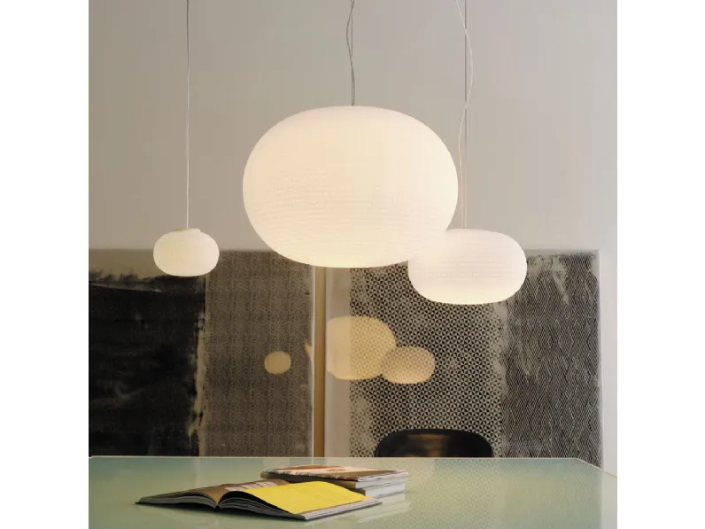 Lampada Fontana Arte in Offerta Outlet. Bianca, sospensione.
