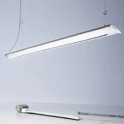 Lampada a sospensione in altro Blow me up 120cm argento Ingo maurer a prezzo Outlet