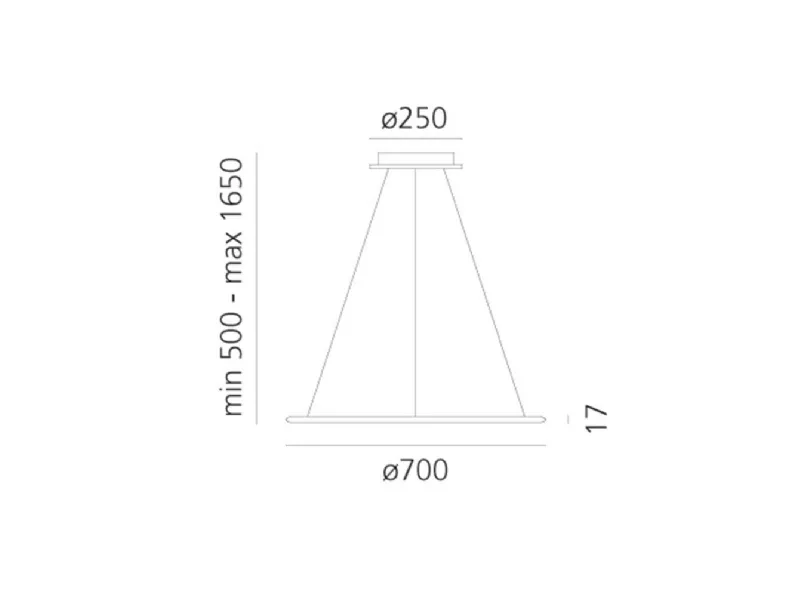 Lampada Collezione esclusiva Discovery sospensoine led 40w  diametro 70 cm artemide a PREZZI OUTLET