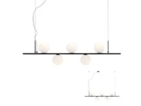 Lampada a sospensione Collezione esclusiva Talis redo 01-2648  sospensione 5 luci nero Nero a prezzi outlet