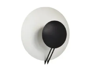 Lampada da parete stile Moderno Vega grande nera tre ci luce Collezione esclusiva a prezzi outlet