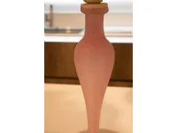 Lampada Coppia di lampade inerni luce murano rosa Artigianale in OFFERTA OUTLET