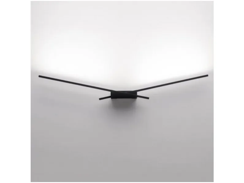 Lampada da parete Linea light Wings Nero a prezzi outlet