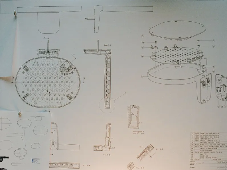 Lampada da parete stile Design Oplight Flos a prezzi outlet