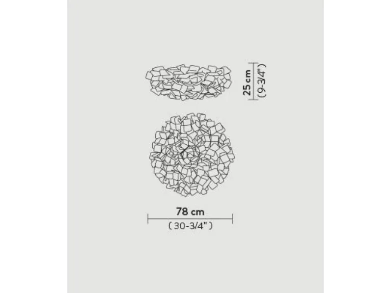 Lampada da parete Clizia mama non mama ceiling/wall large Slamp in Offerta Outlet 