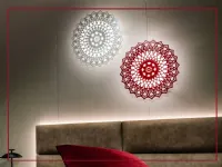 Lampada da parete stile Design Donna carmela red e white Artigianale in saldo