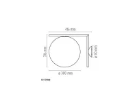 Lampada da parete Ic c/w2  Flos in Offerta Outlet 